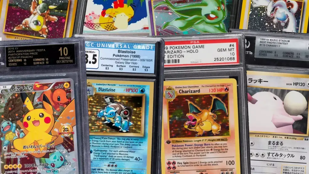 Cartas Gradeadas por diferentes empresas de grading.